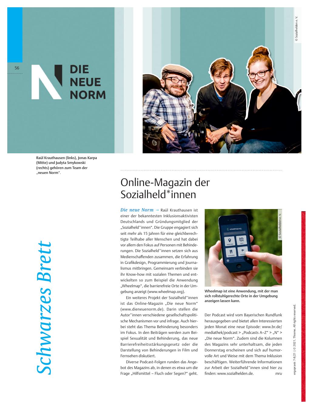 Vorschauseite 1: Schwarzes Brett