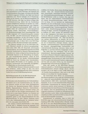 Vorschauseite 3: Zur Diskussion: Plädoyer für eine aufwandsgerechte Vergütung der neurologisch-neurochirurgischen Frührehabilitation in der DRG B43Z