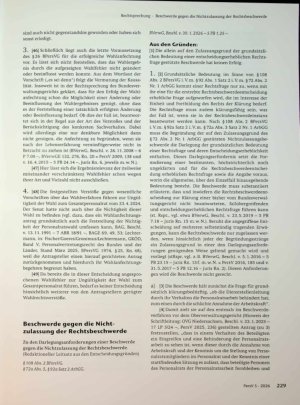Vorschauseite 1: Beschwerde gegen die Nicht zulassung der Rechtsbeschwerde
