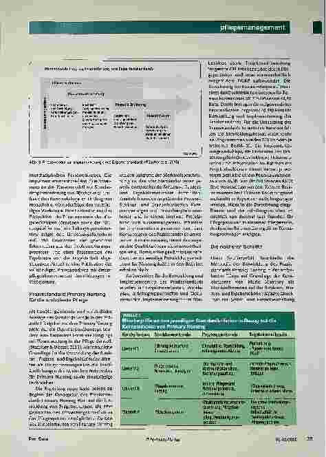 Vorschauseite 3: Pflegeorganisation neu denken: Entwicklung Praxisstandard Primary Nursing ambulante Pflege