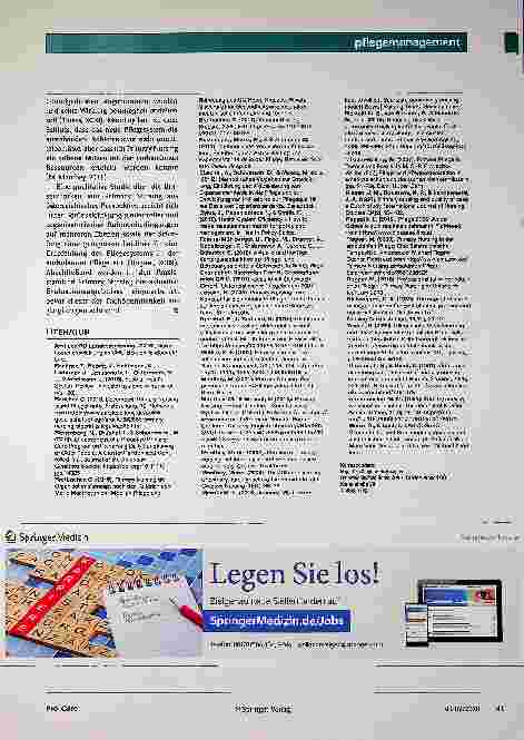 Vorschauseite 5: Pflegeorganisation neu denken: Entwicklung Praxisstandard Primary Nursing ambulante Pflege