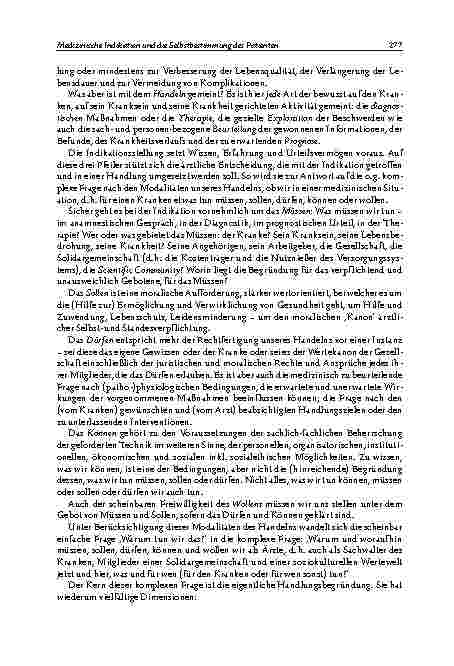 Vorschauseite 5: Medizinische Indikation und die Selbstbestimmung des Patienten