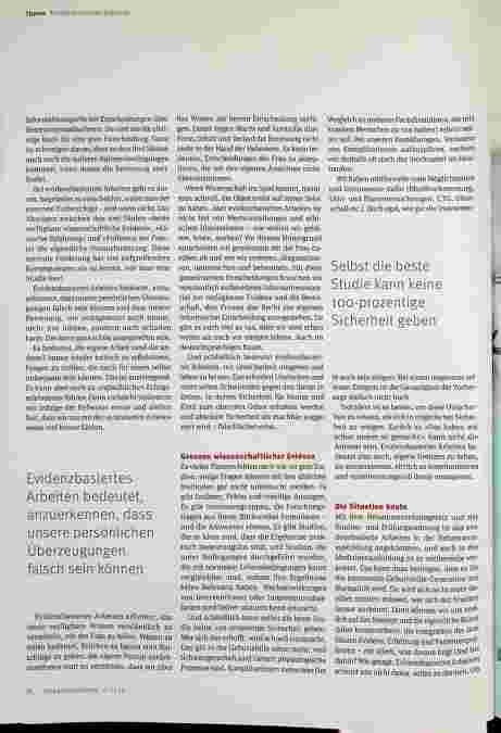 Vorschauseite 4: Evidenzbasiertes Arbeiten - Lust oder Frust?