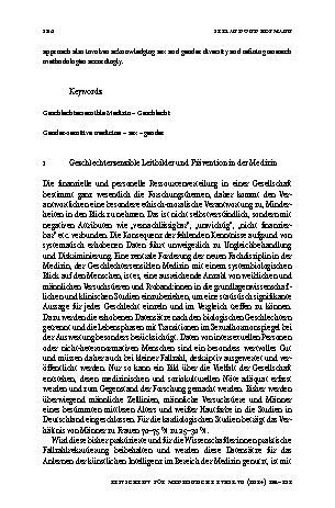 Vorschauseite 2: Leitbilder und Forschung in der geschlechtersensiblen Medizin