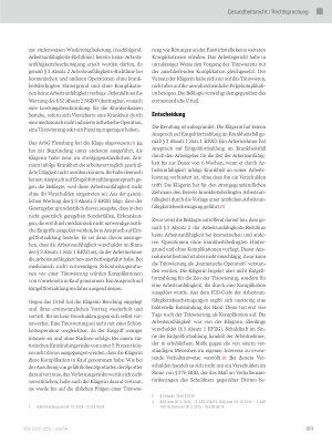 Vorschauseite 2: Entgeltfortzahlung im Krankheitsfall nach entzündeter Tätowierung