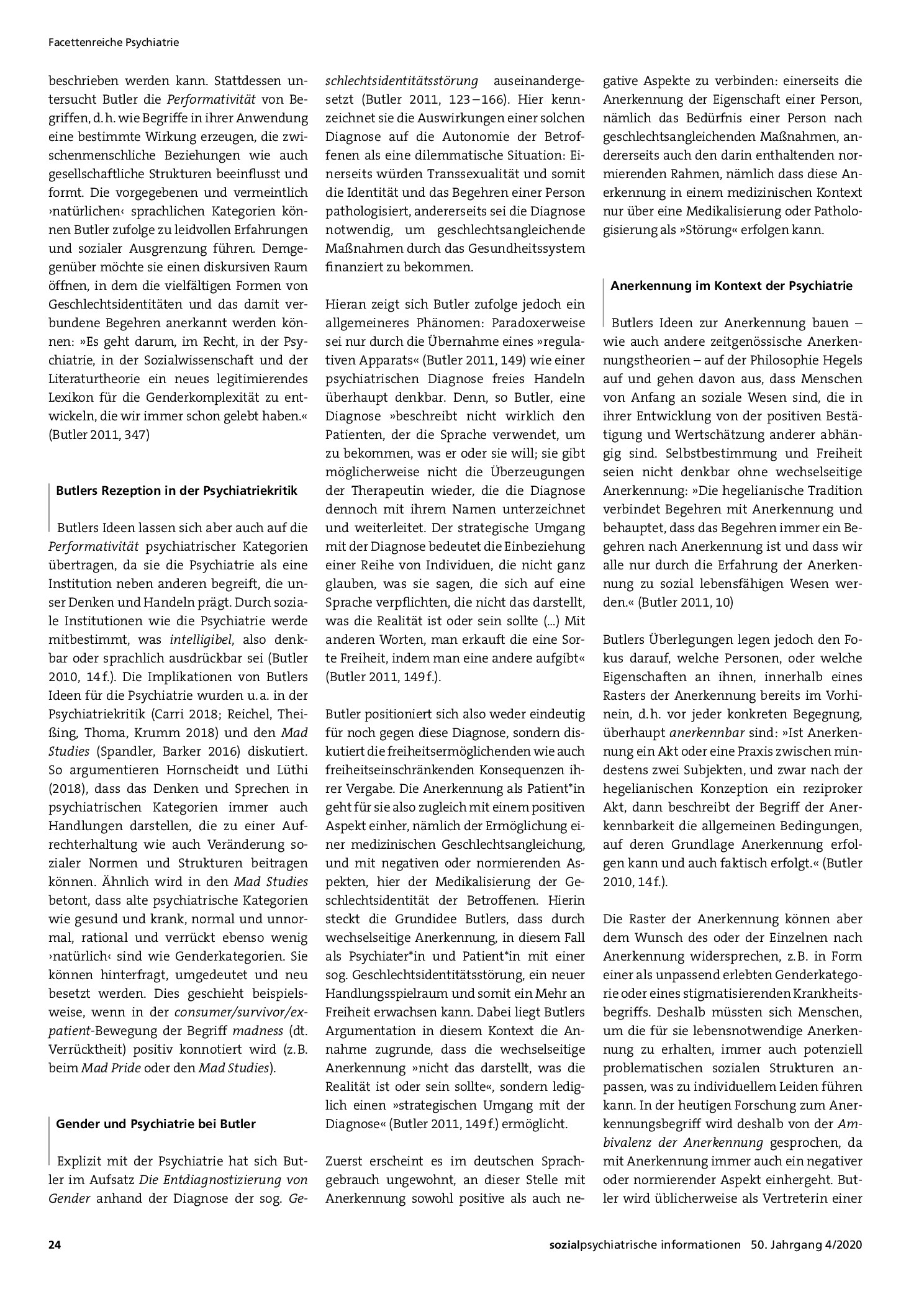 Vorschauseite 2: Raster der Psychiatrie – Konzepte Judith Butlers im Kontext der Psychiatrie