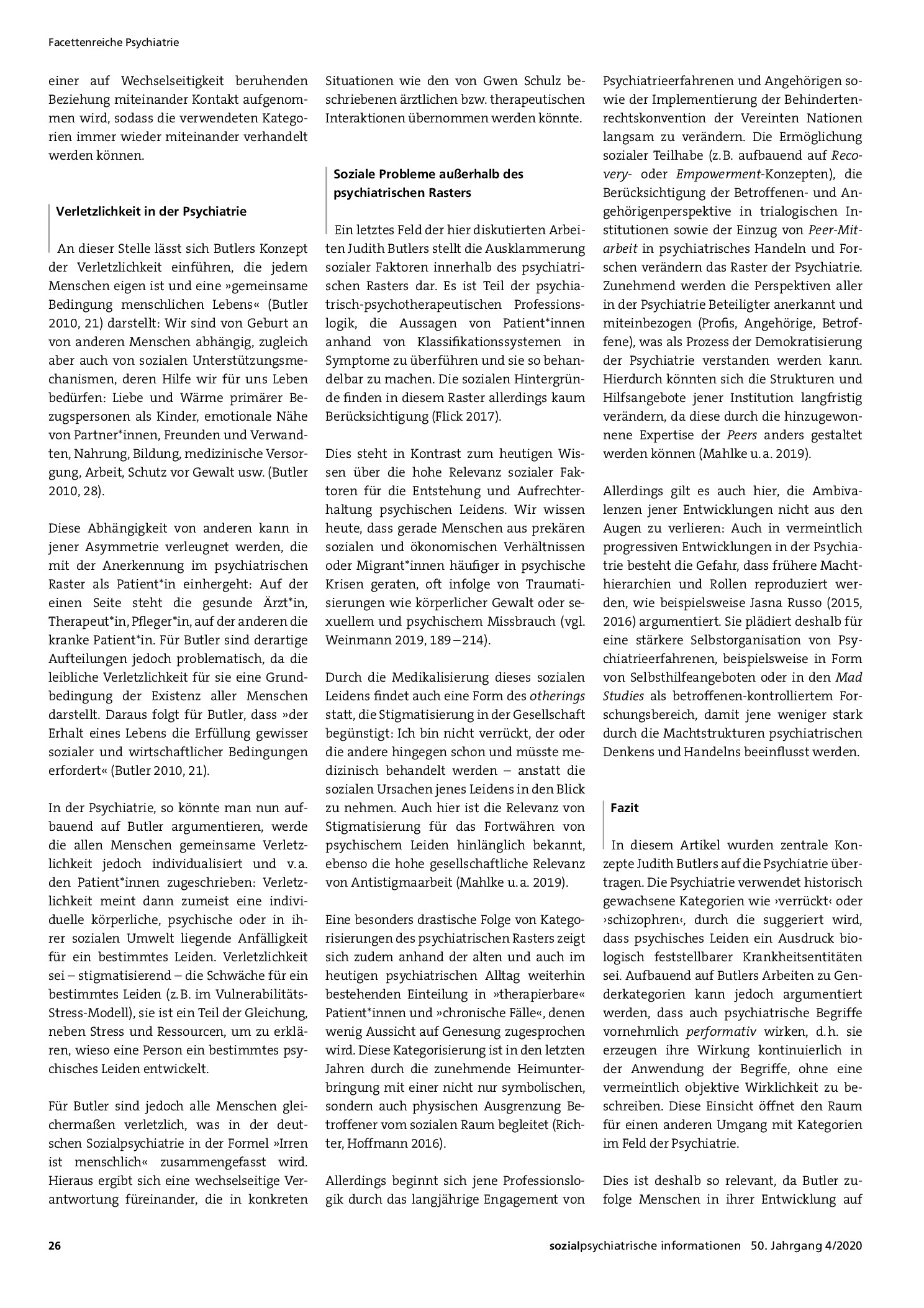 Vorschauseite 4: Raster der Psychiatrie – Konzepte Judith Butlers im Kontext der Psychiatrie