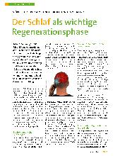 Vorschauseite 1: Der Schlaf als wichtige Regenerationsphase