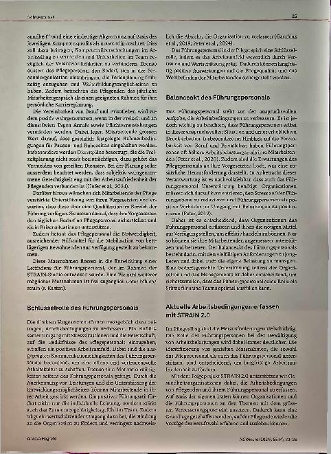 Vorschauseite 3: Stressmanagement - ein Balanceakt des Führungspersonals Die Rolle der Führung bei Stress am Arbeitsplatz in der Langzeitpflege