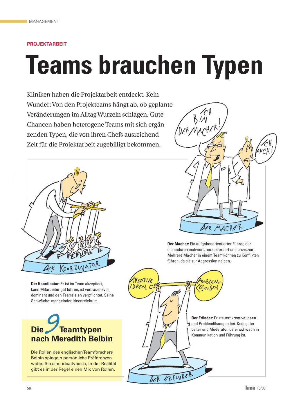 Vorschauseite 1: Teams brauchen Typen