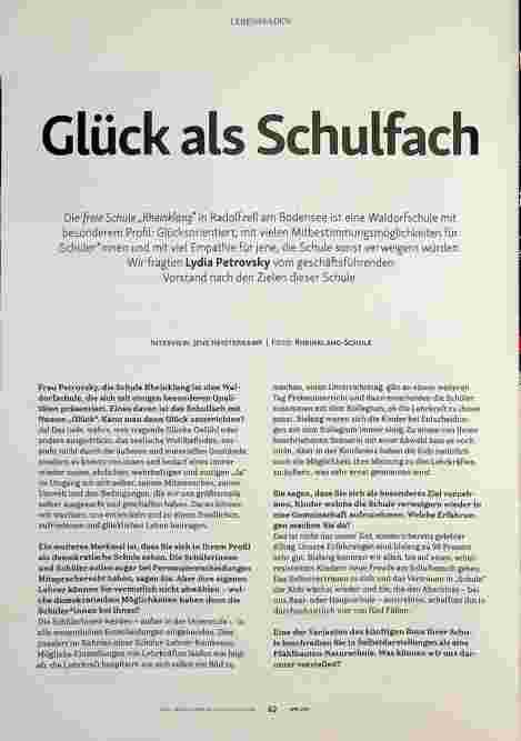 Vorschauseite 1: Glück als Schulfach