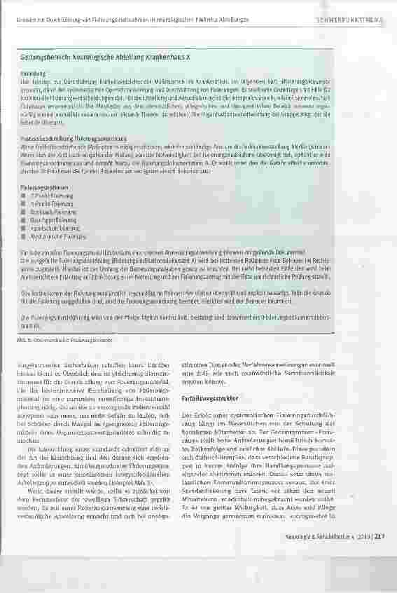 Vorschauseite 5: Konzept zur Durchführung von Fixierungsmaßnahmen in neurologischen Frühreha-Abteilungen /
