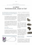 Vorschauseite 1: 110 Jahre Medizintechnik „Made in Ulm“