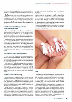 Vorschauseite 3: Entstehung und aktuelle Bedeutung der ambulanten Kinderkrankenpflege in Deutschland — Zwischen Professionalisierung, Fackkräftemangel und familienzentrierter Versorgung