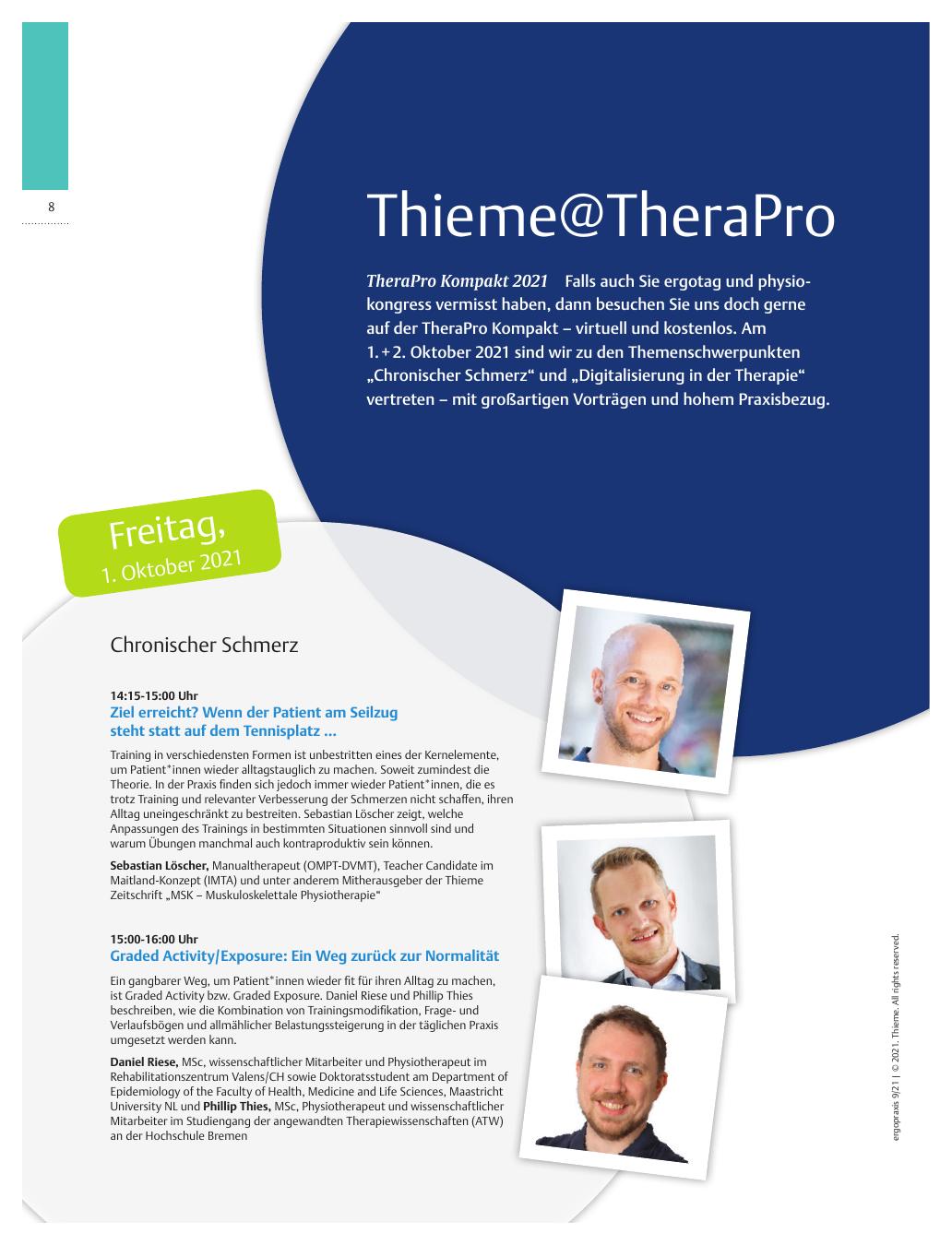 Vorschauseite 1: Thieme@TheraPro - TheraPro Kompakt 2021