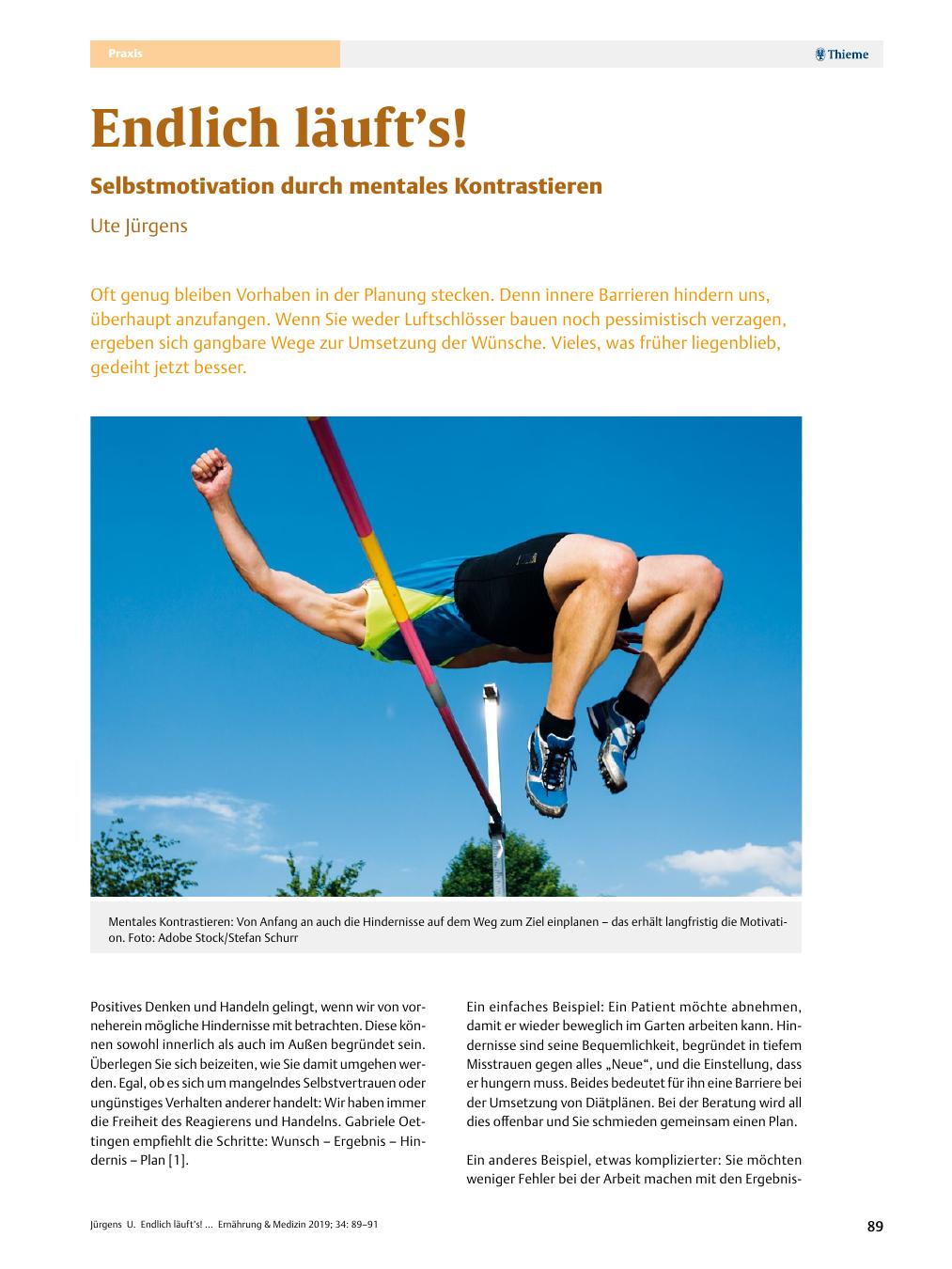 Vorschauseite 1: Endlich läuft’s!