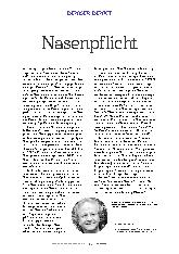 Vorschauseite 1: Nasenpflicht