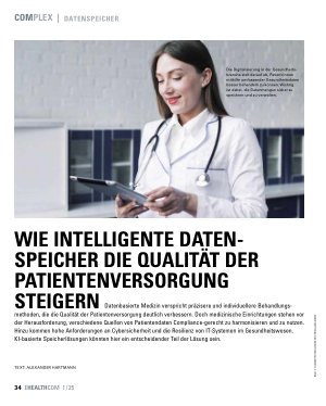 Vorschauseite 1: Wie intelligente Datenspeicher die Qualität der Patientenversorgung steigern