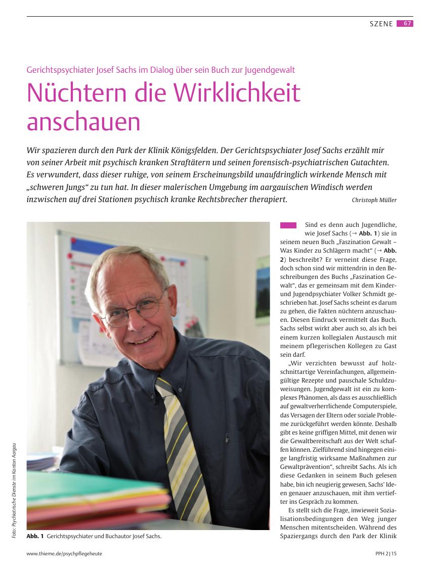 Vorschauseite 1: Nüchtern die Wirklichkeit anschauen