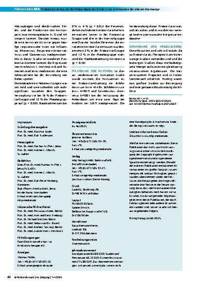 Vorschauseite 3: Schnelldiagnostik verbessert Antibiotikatherapie bei ambulant erworbener Pneumonie bei Kindern