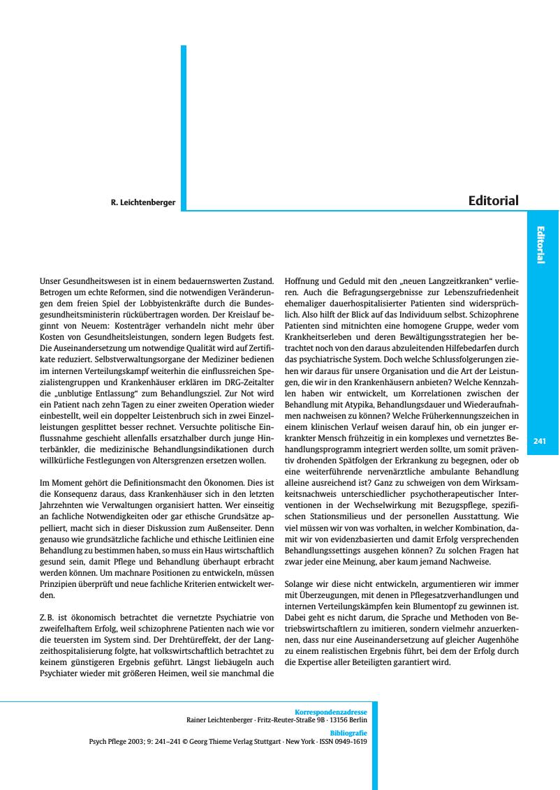 Vorschauseite 1: Editorial