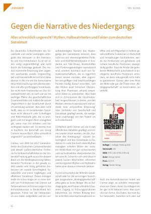 Vorschauseite 1: Gegen die Narrative des Niedergangs Alles schrecklich ungerecht? Mythen, Halbwahrheiten und Fakten zum deutschen Sozialstaat