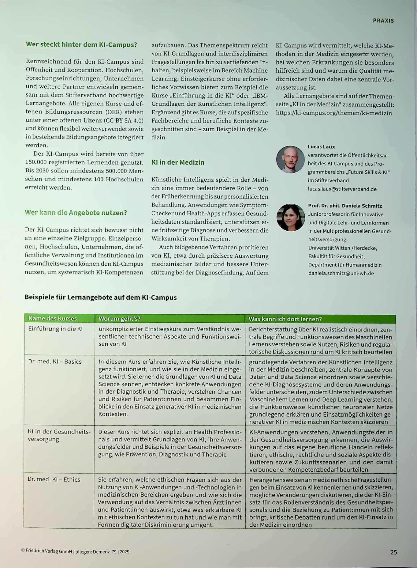 Vorschauseite 2: KI-Wissen individuell aneignen. Kostenfreie Lernplattform für alle