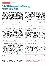 Vorschauseite 1: Die Widerspruchslösung muss kommen!