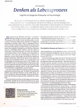 Vorschauseite 1: Denken als Lebensprozess: Kognition im Spiegel der Philosophie und Neurobiologie