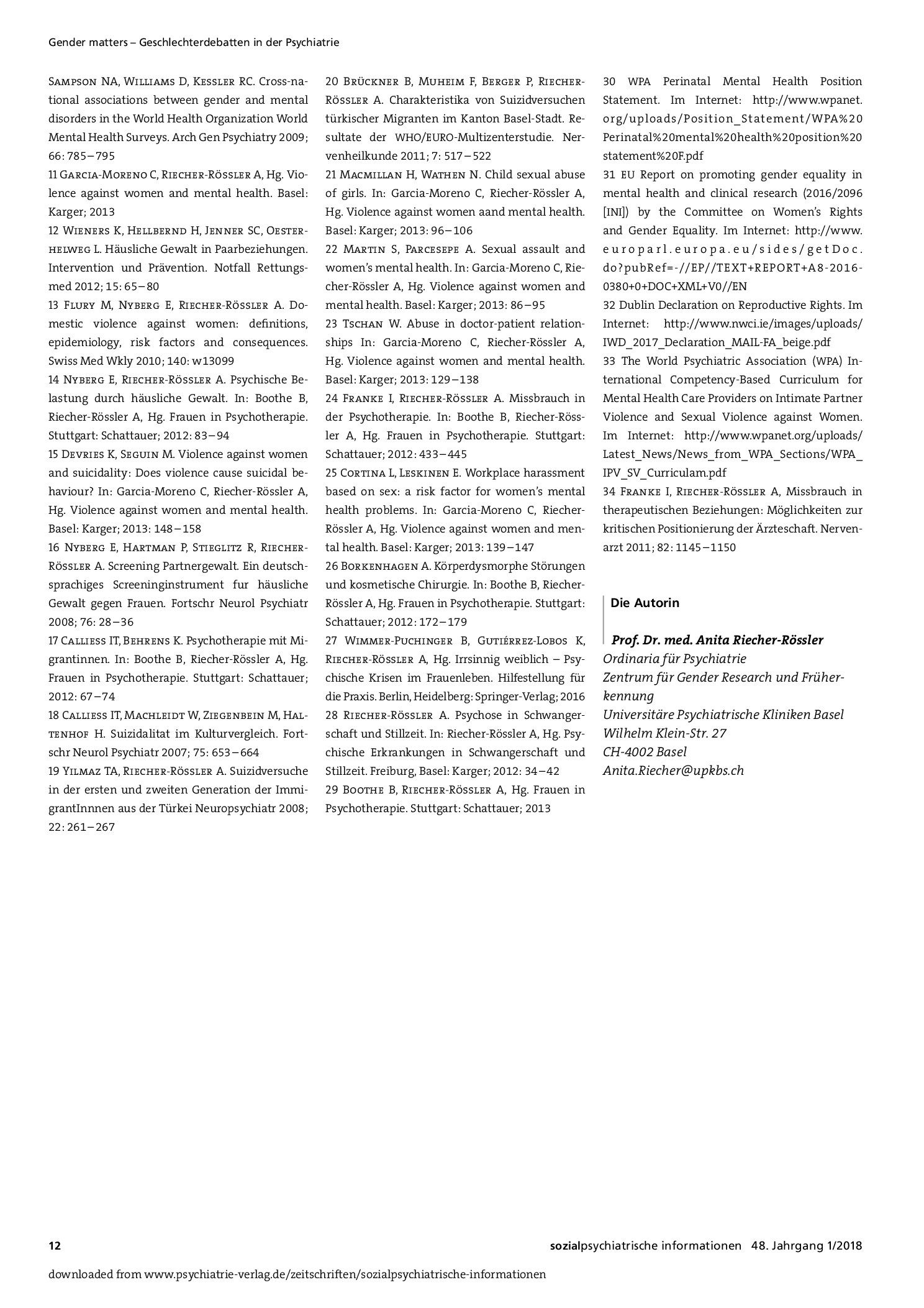 Vorschauseite 4: Ist Geschlecht relevant für die Sozialpsychiatrie?