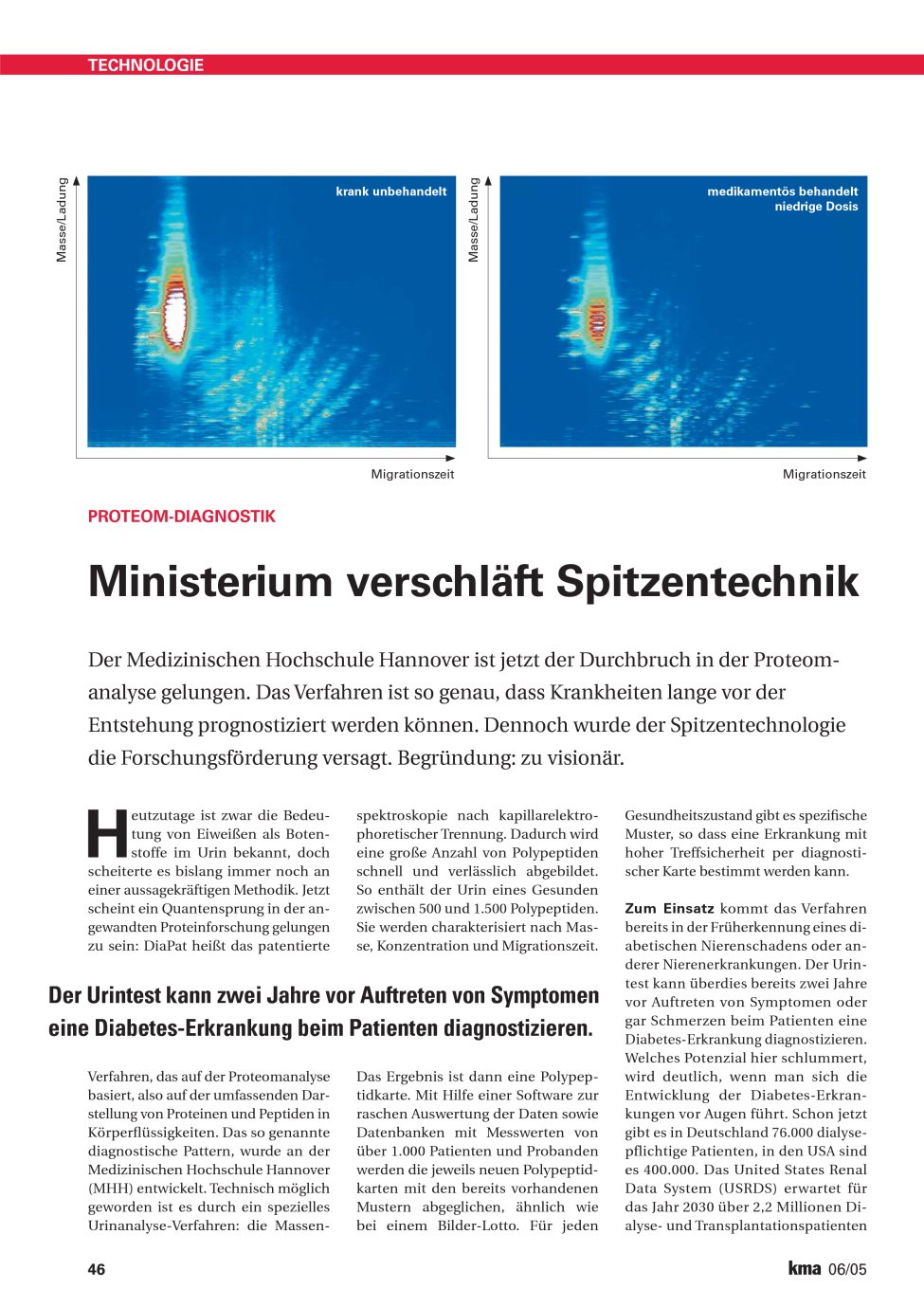 Vorschauseite 1: Ministerium verschläft Spitzentechnik