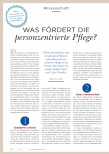 Vorschauseite 1: Was fördert die personzentrierte Pflege?