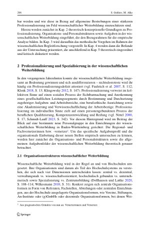 Vorschauseite 4: Regionalund Fachvernetzung als neues Stellenprofil in der wissenschaftlichen Weiterbildung? Befunde aus der Begleitforschung zum Projektverbund Hochschulweiterbildung@BW