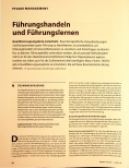 Vorschauseite 1: Führungshandeln und Führungslernen