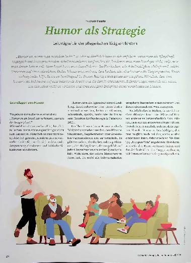 Vorschauseite 1: Humor als Strategie: Leichtigkeit in der pflegerischen Tätigkeit fördern.