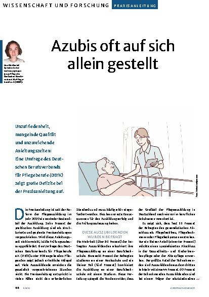 Vorschauseite 1: Azubis oft auf sich allein gestellt