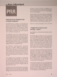 Vorschauseite 1: Aufstockung des Pflegepersonals in Kliniken empfohlen.