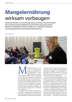 Vorschauseite 1: Mangelernährung wirksam vorbeugen