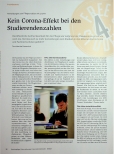 Vorschauseite 1: Kein Corona-Effekt bei den Studierendenzahlen