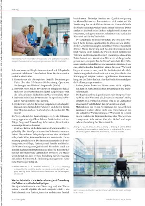 Vorschauseite 2: Pflege und Forschung Neues aus der Wissenschaft