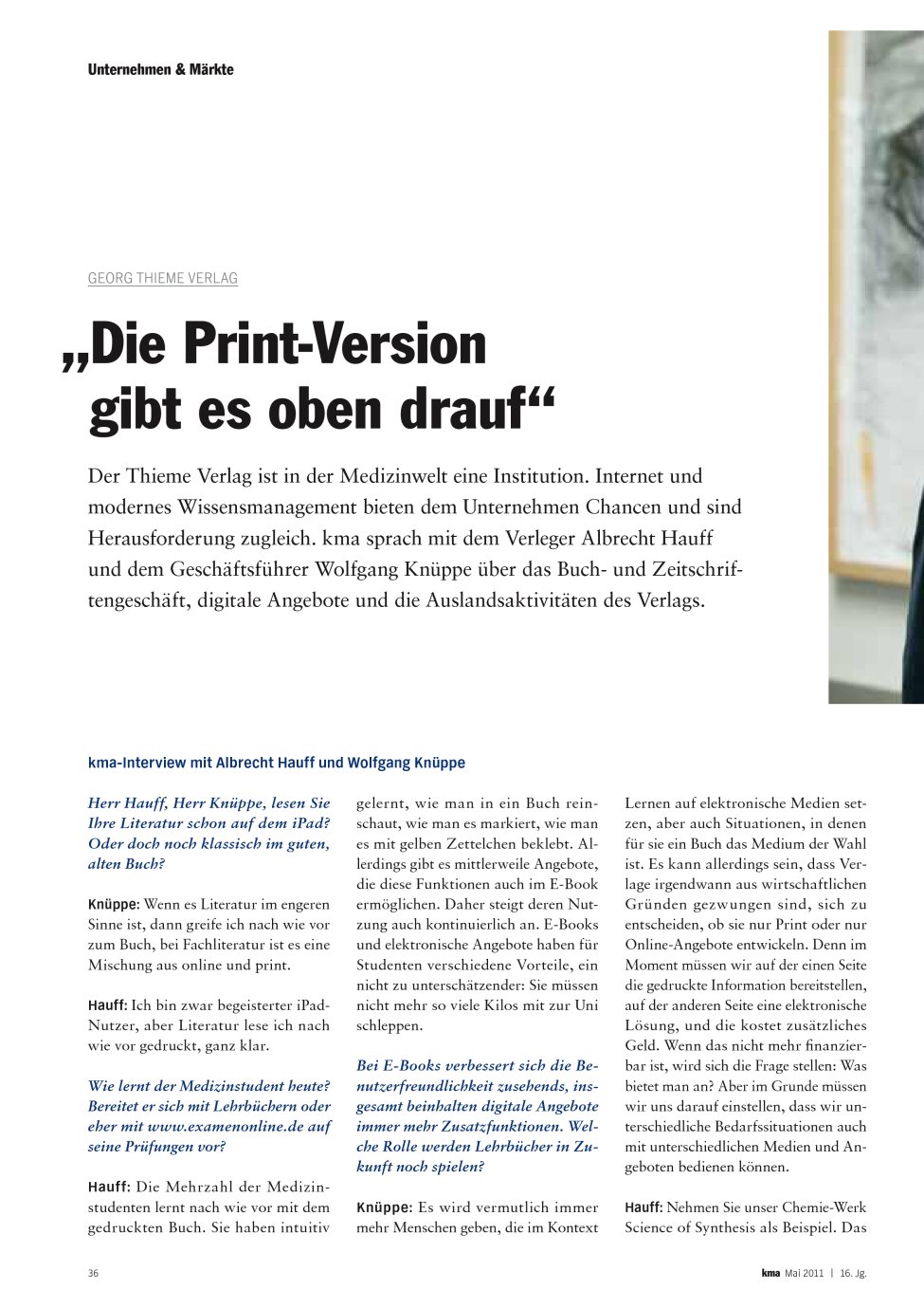 Vorschauseite 1: ?Die Print-Version gibt es oben drauf?
