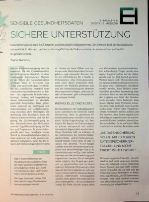 Vorschauseite 1: Sensible gesundheitsdaten sichere Unterstützung
