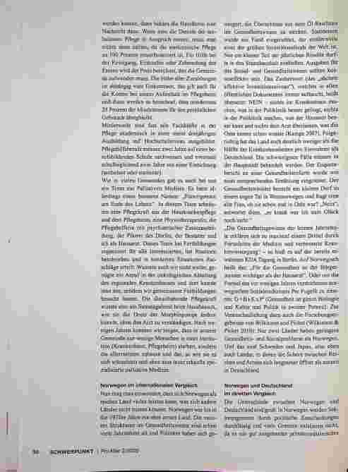 Vorschauseite 3: Aus der Perspektive eines Hausarztes in Norwegen: Was kann man von der norwegischen Pflege lernen?