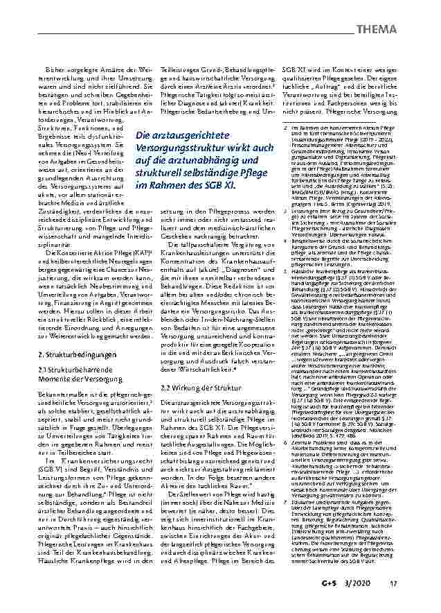 Vorschauseite 2: Strukturbedingungen der pflegerischen Versorgung – Optionen hinsichtlich Übertragung, Übernahme und Leistungsselbständigkeit