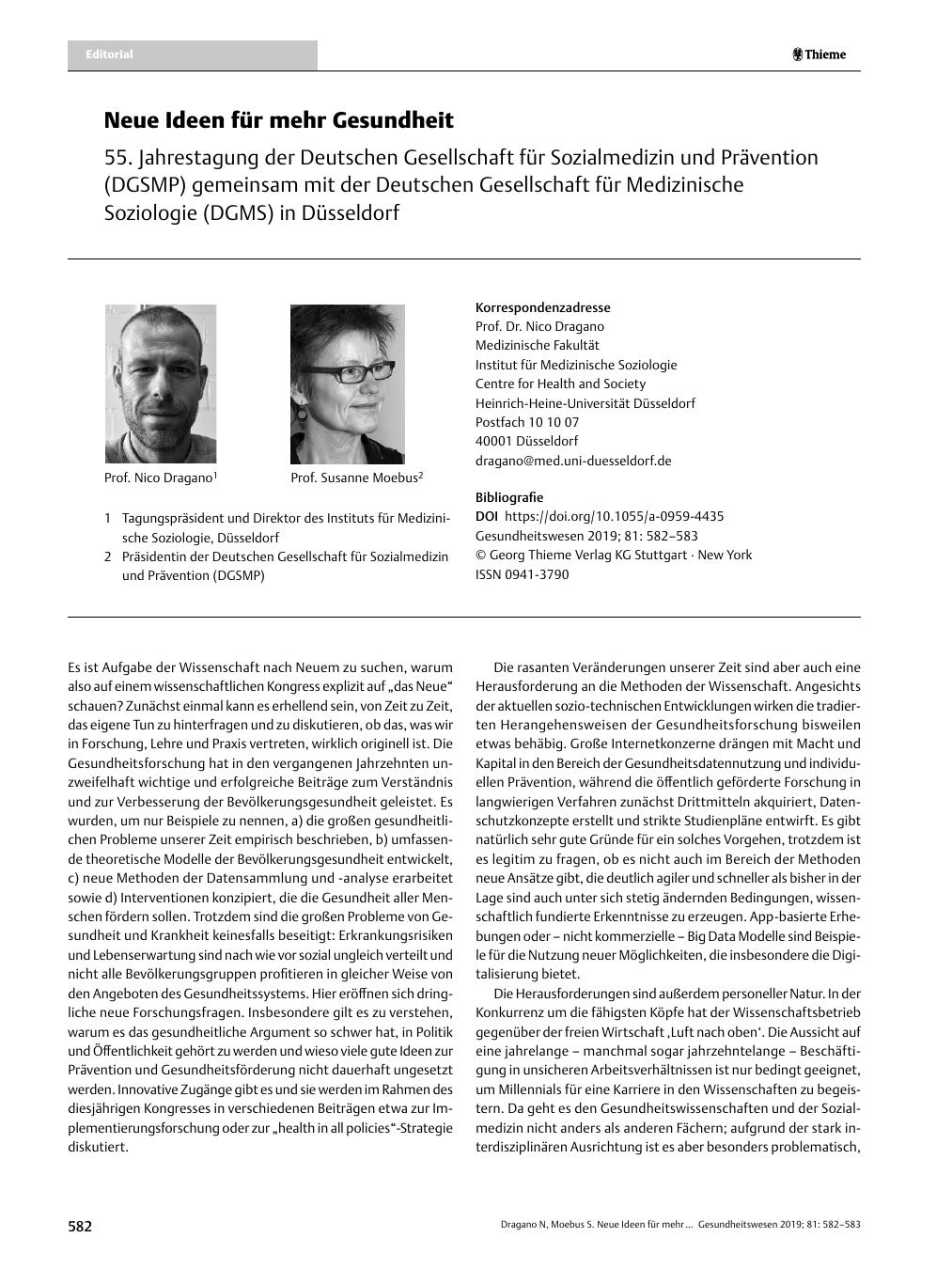 Vorschauseite 1: Neue Ideen für mehr Gesundheit