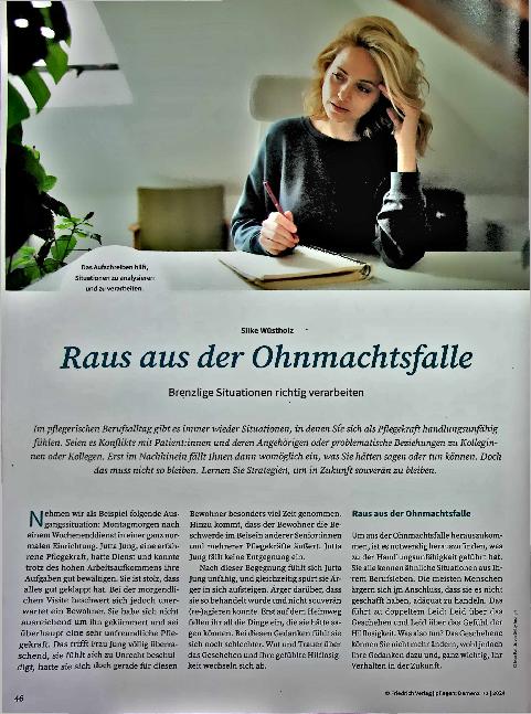 Vorschauseite 1: Raus aus der Ohnmachtsfalle: Brenzlige Situationen richtig verarbeiten