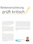 Vorschauseite 2: Freie deutsche Mitarbeiter Rentenversicherung prüft kritisch. The corrected version is: "Freie deutsche Mitarbeiter Rentenversicherung prüft kritisch. "