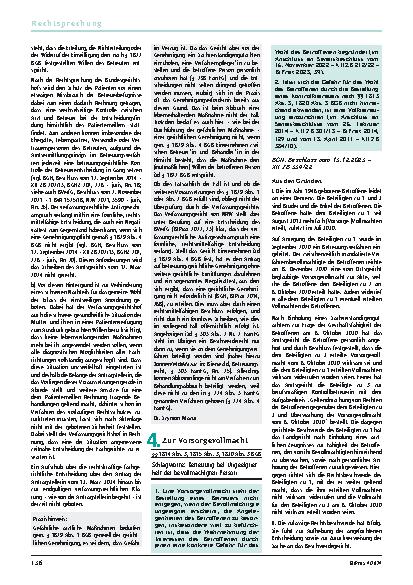 Vorschauseite 1: 4. Zur Vorsorgevollmacht: 5. Zum Betreuungsbedarf