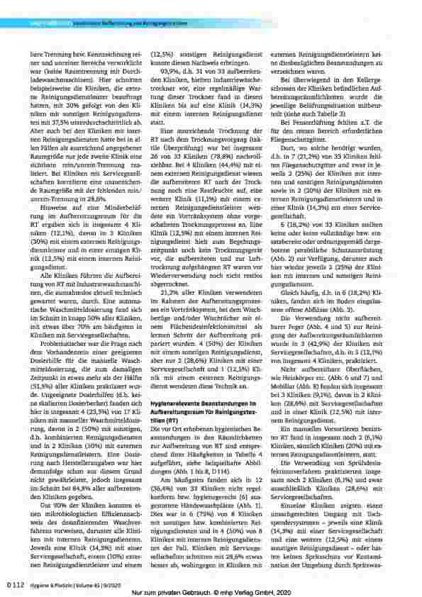 Vorschauseite 6: Hausinterne Aufbereitung von Reinigungstextilien - Kritische Betrachtung im Rahmen eines Schwerpunktprojekts zum Thema Reinigung in Münchner Kliniken