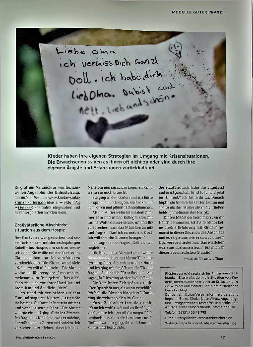 Vorschauseite 2: Mit Kindern über das Sterben sprechen: Wie wir mit unseren eigenen Unsicherheiten umgehen können